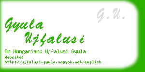 gyula ujfalusi business card